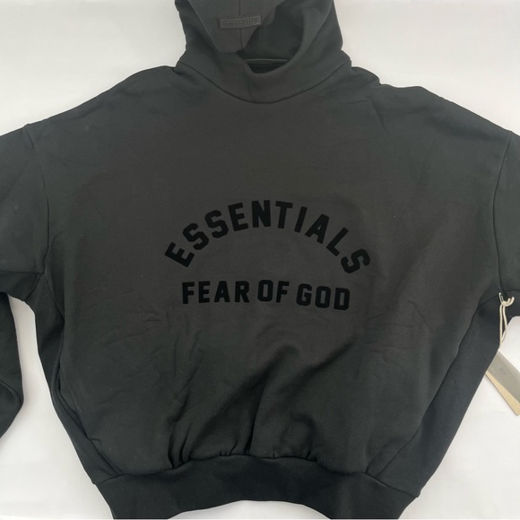 Fear Of God Essentials Hoodie Black Medium NEW - Picture 2 of 6